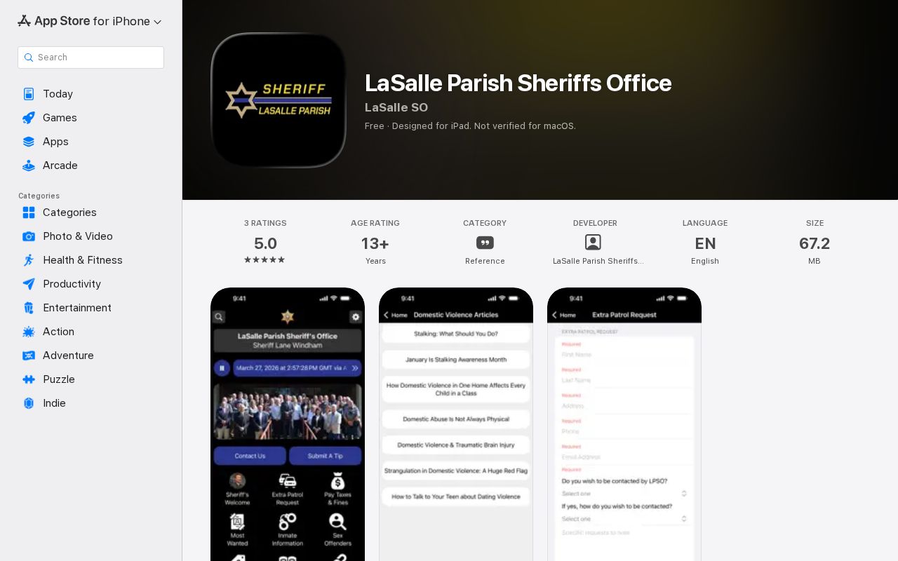 LaSalle Parish Jail official app for custody and release context