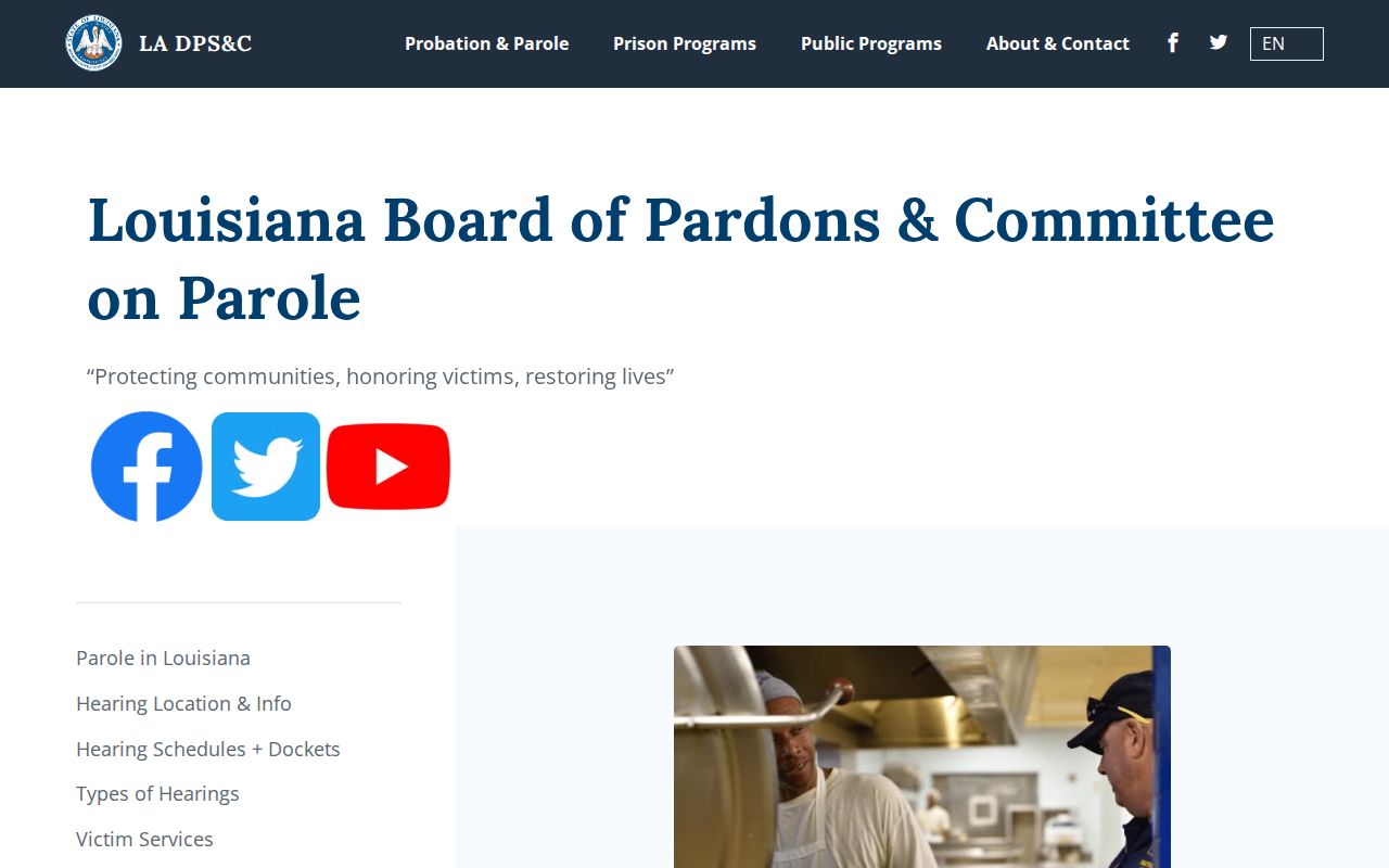 Louisiana parole records source for LaSalle Parish post-release supervision